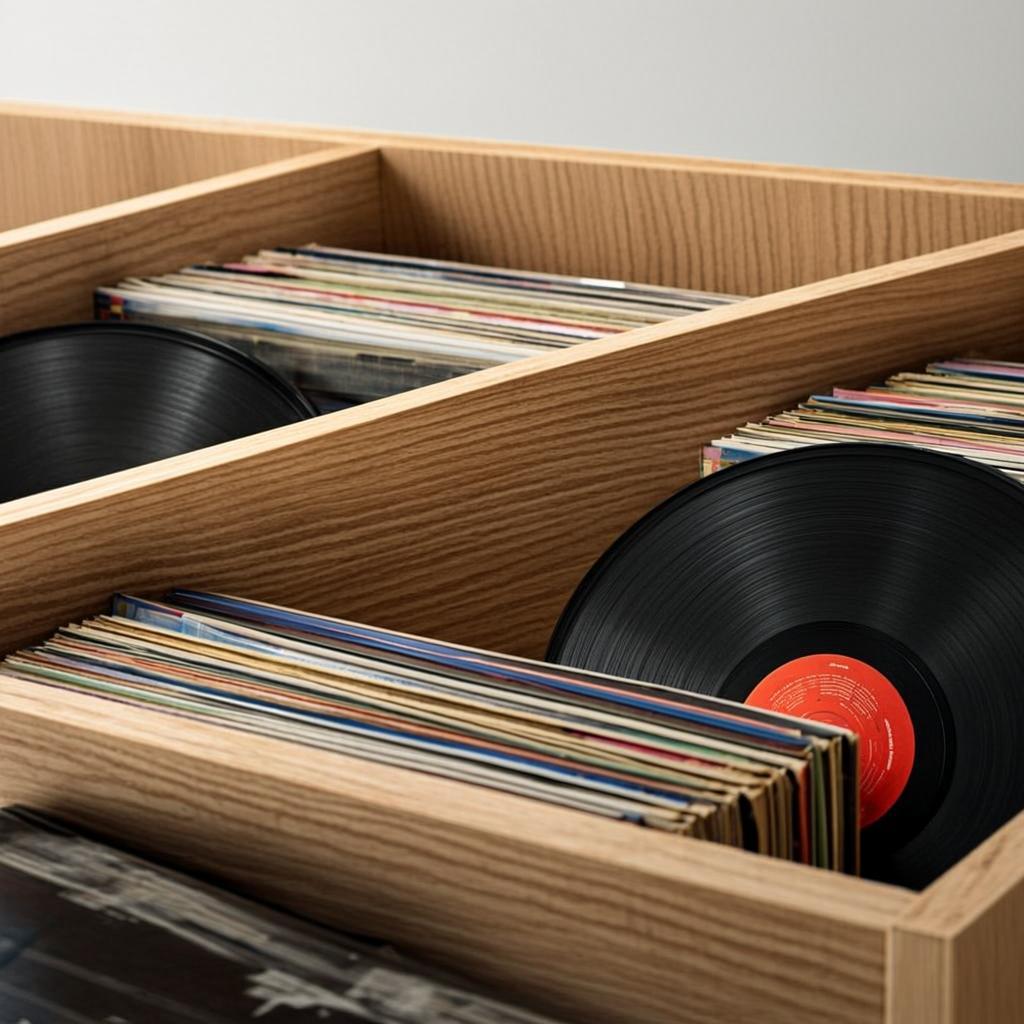 Wooden Vinyl Record Dividers